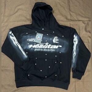 Hellstar Black Graphic Hoodie